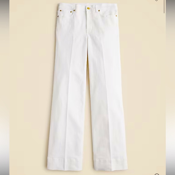 J. Crew Denim - NWT J. Crew High-rise Denim Trouser White Jeans Sz 31